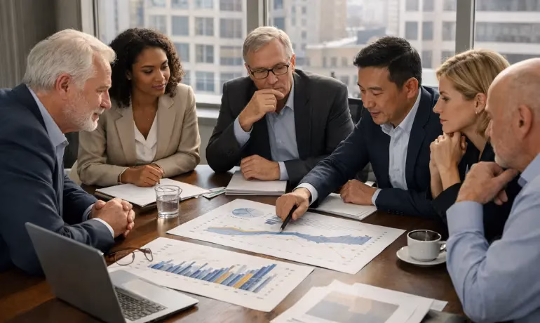 Advanced analytics improving competitive business growth through data insights