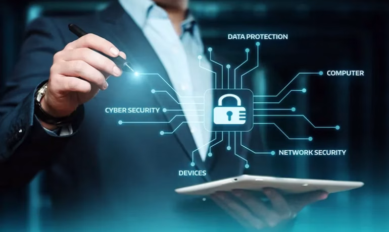 Cyber security services protecting business data and digital systems