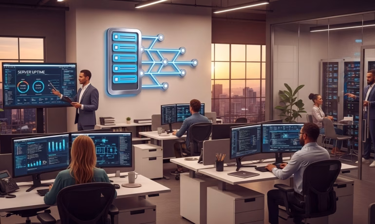 Web hosting infrastructure focused on speed uptime and reliable support