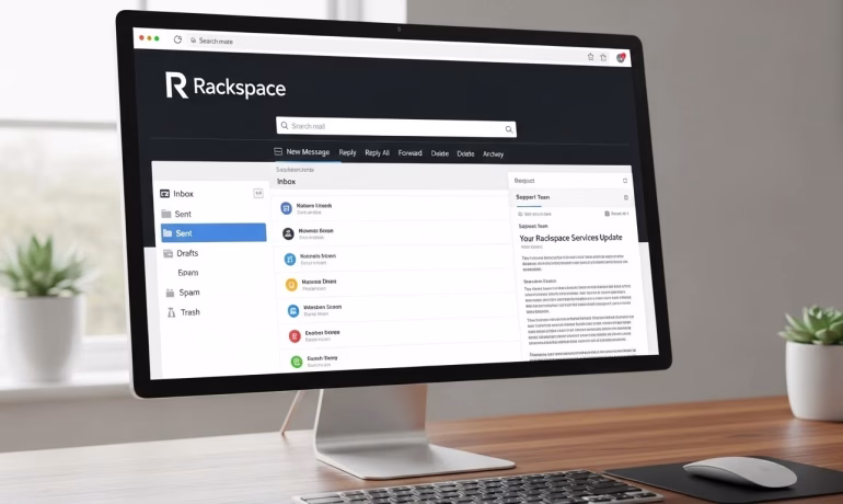 Rackspace webmail login interface for business email access