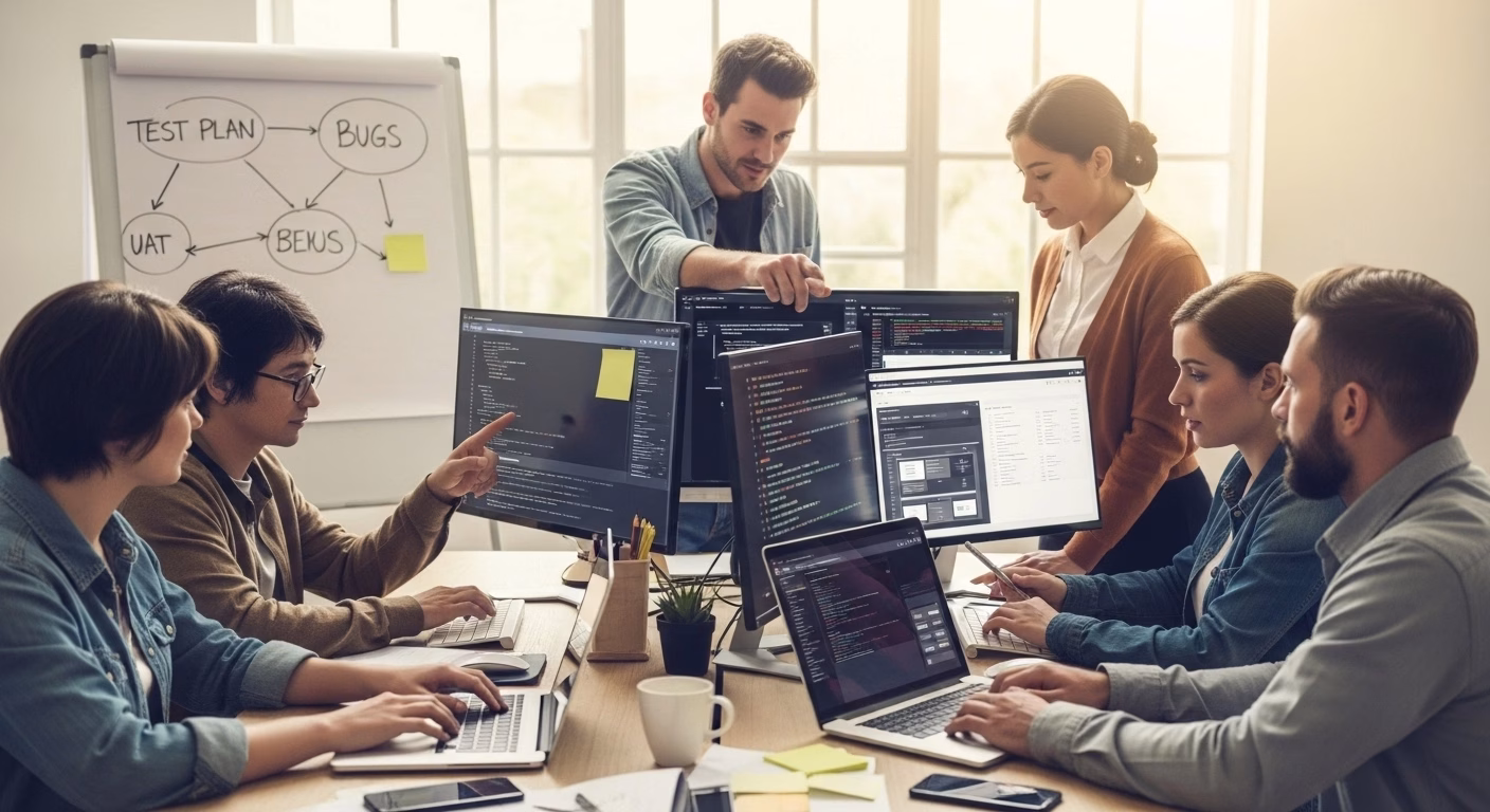 Manual and automated software testing ensuring reliable applications