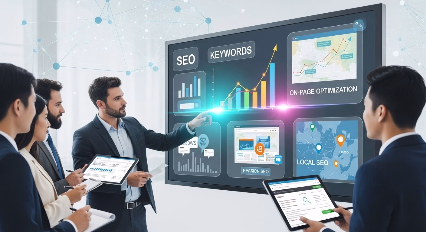 SEO strategy improving sustainable business growth over time