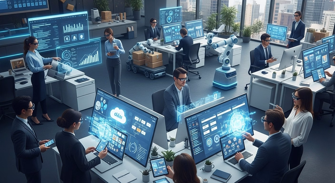 Digital transformation strategy improving business workflows and execution