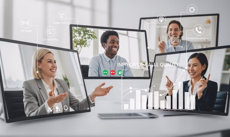 Remote teams using business VoIP for clear and reliable calls
