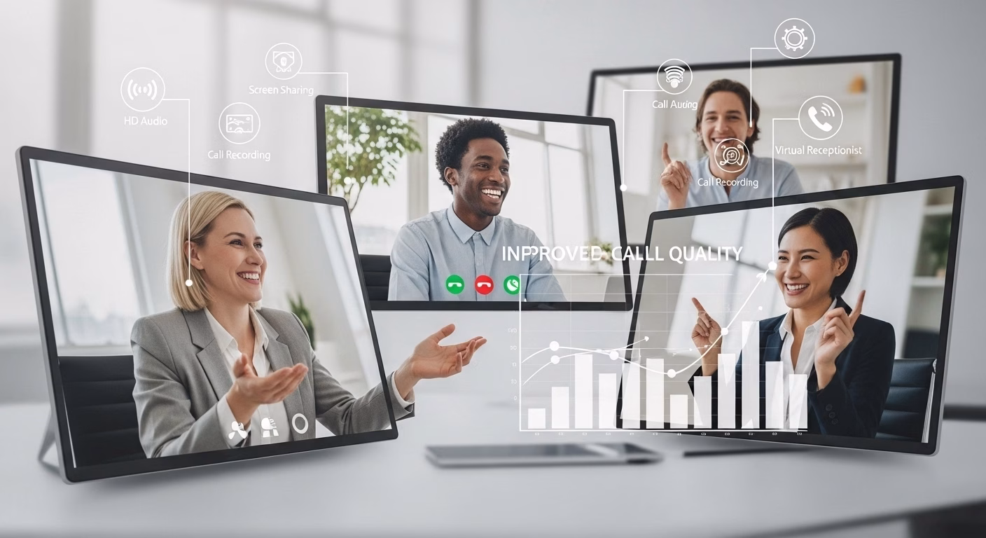 Remote teams using business VoIP for clear and reliable calls
