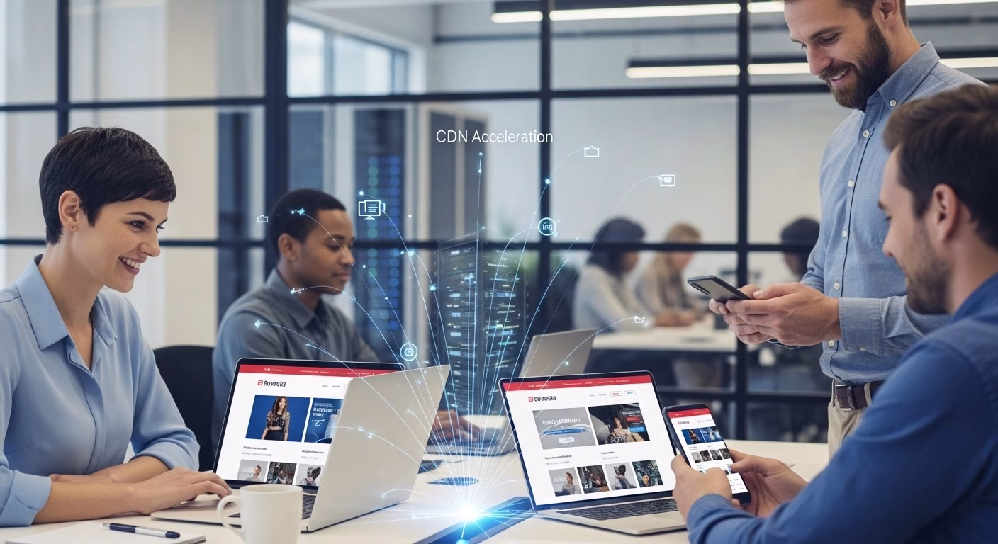 CDN infrastructure for high traffic website performance