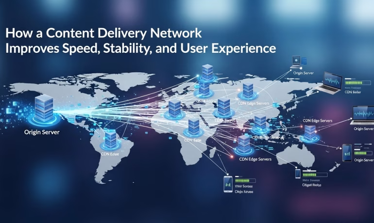 Content delivery network improves website speed and stability