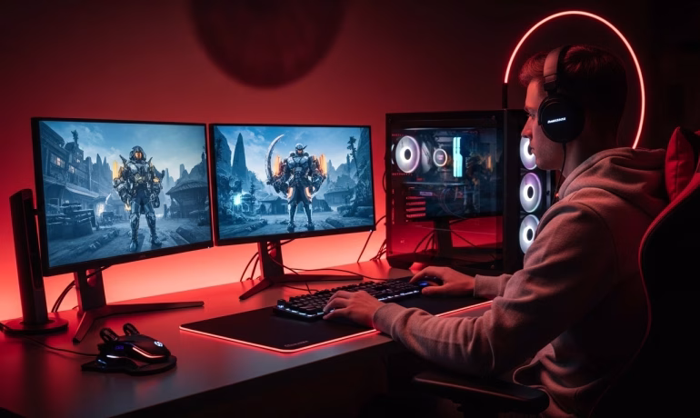 Low latency gaming server reducing lag for multiplayer matches