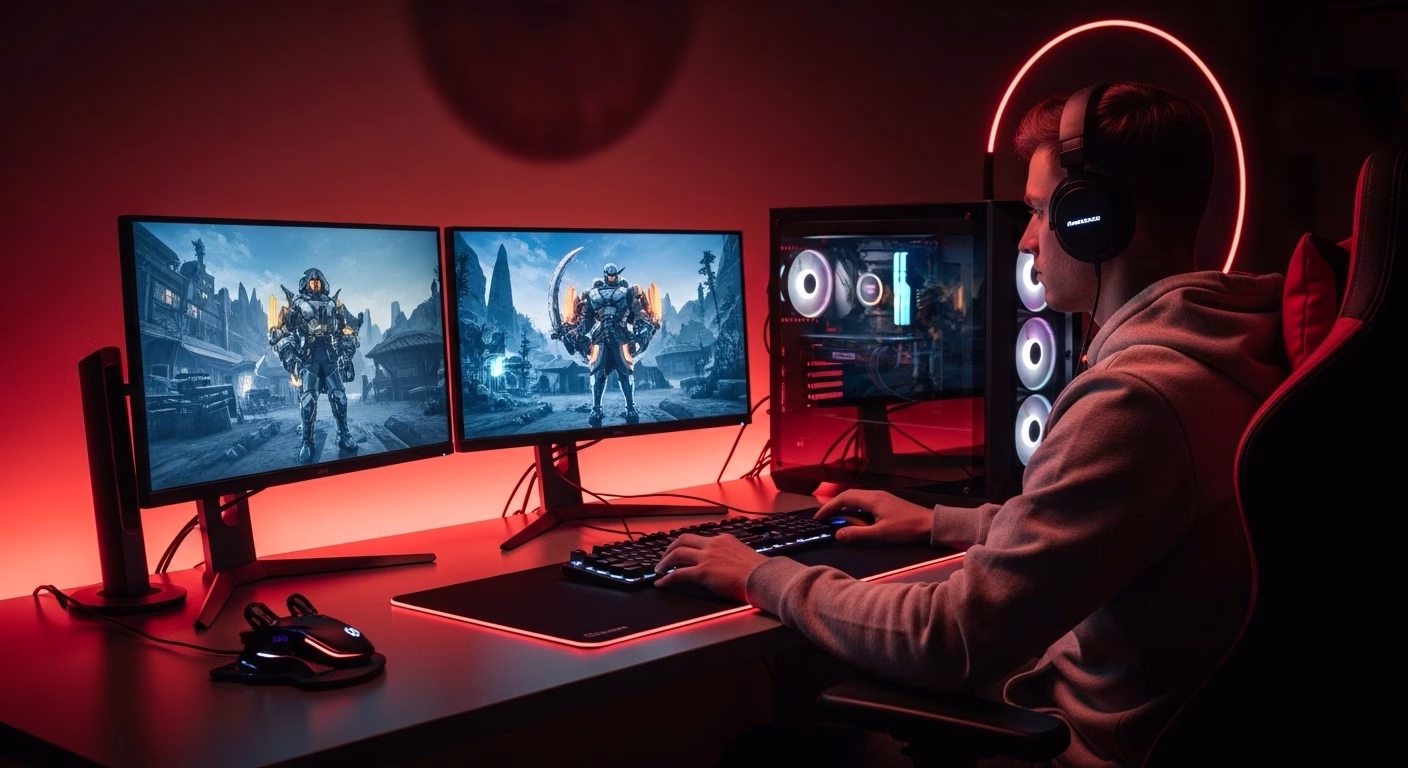 Low latency gaming server reducing lag for multiplayer matches