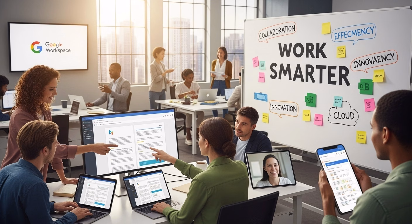 Cloud collaboration using Google Workspace for business teams
