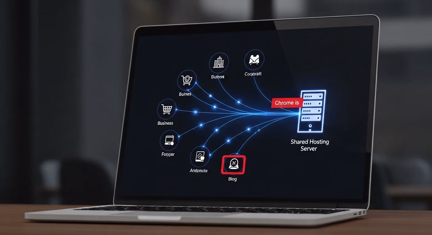Shared web hosting services running multiple websites on one server