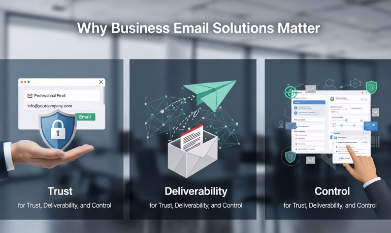 Secure business email system supporting professional communication
