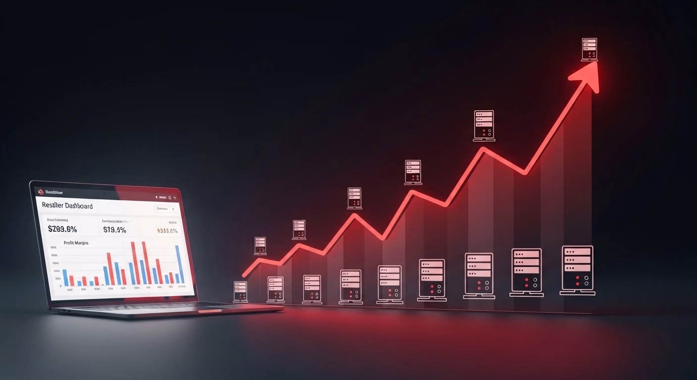 Reseller hosting business dashboard managing multiple client websites in Pakistan