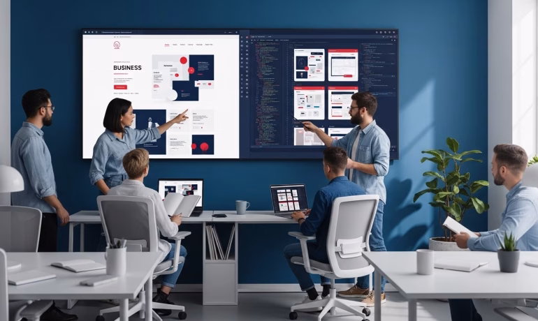 Modern web development services supporting business website growth