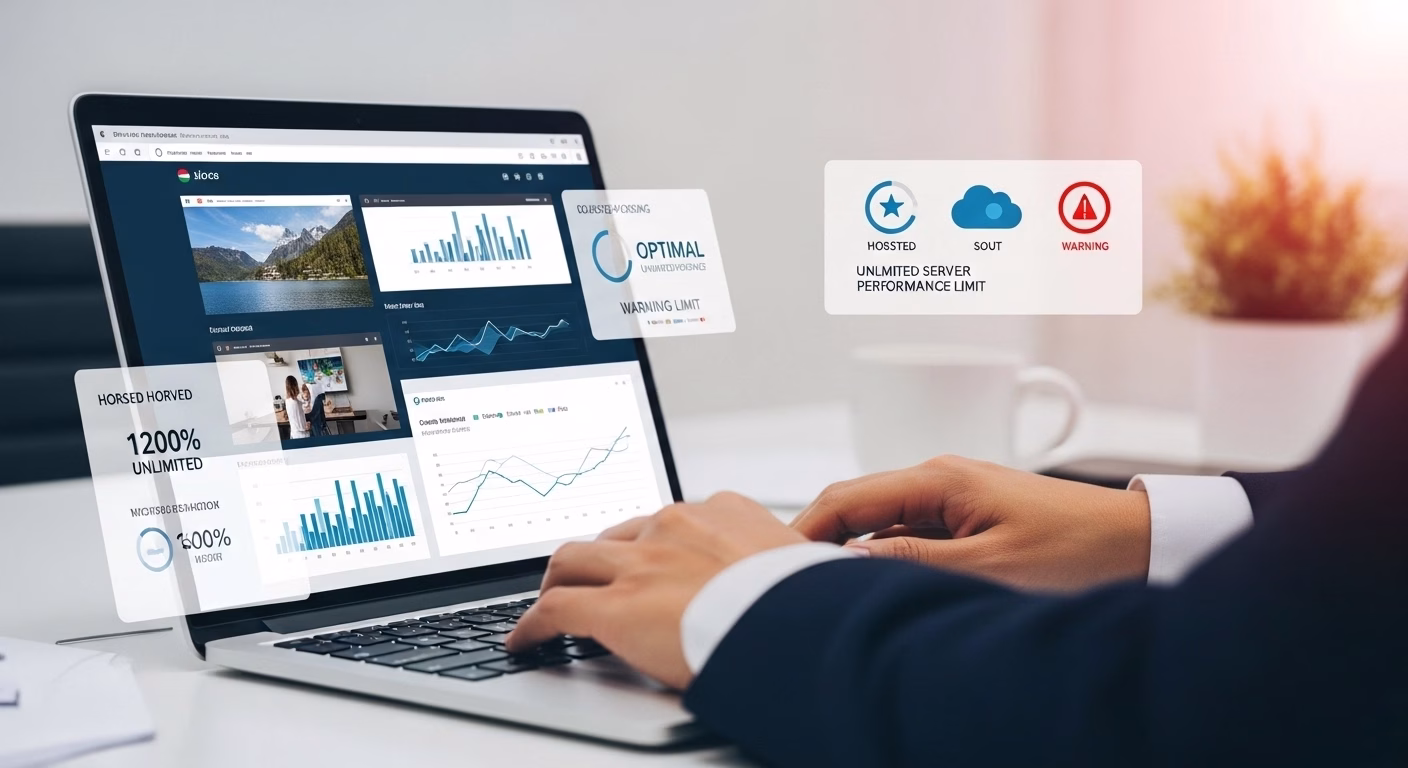 Website performance comparison under unlimited hosting plan