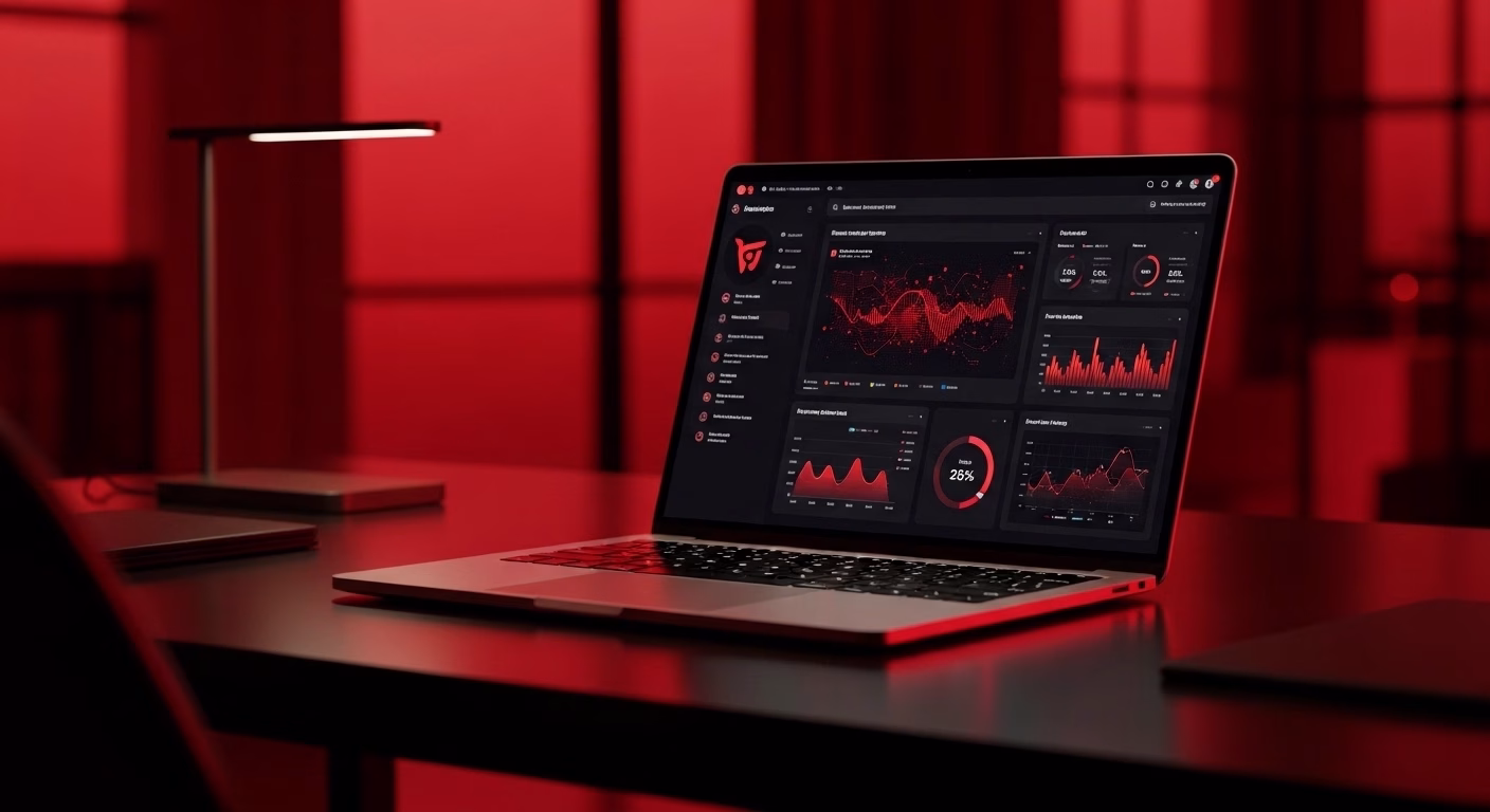 Advanced analytics dashboard with machine learning insights and predictive business data analysis