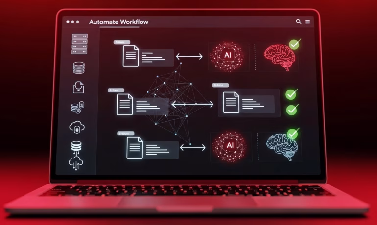 AI document processing system extracting data from invoices and business documents