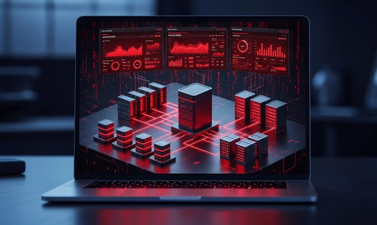 Dedicated database server improving data processing speed for business applications