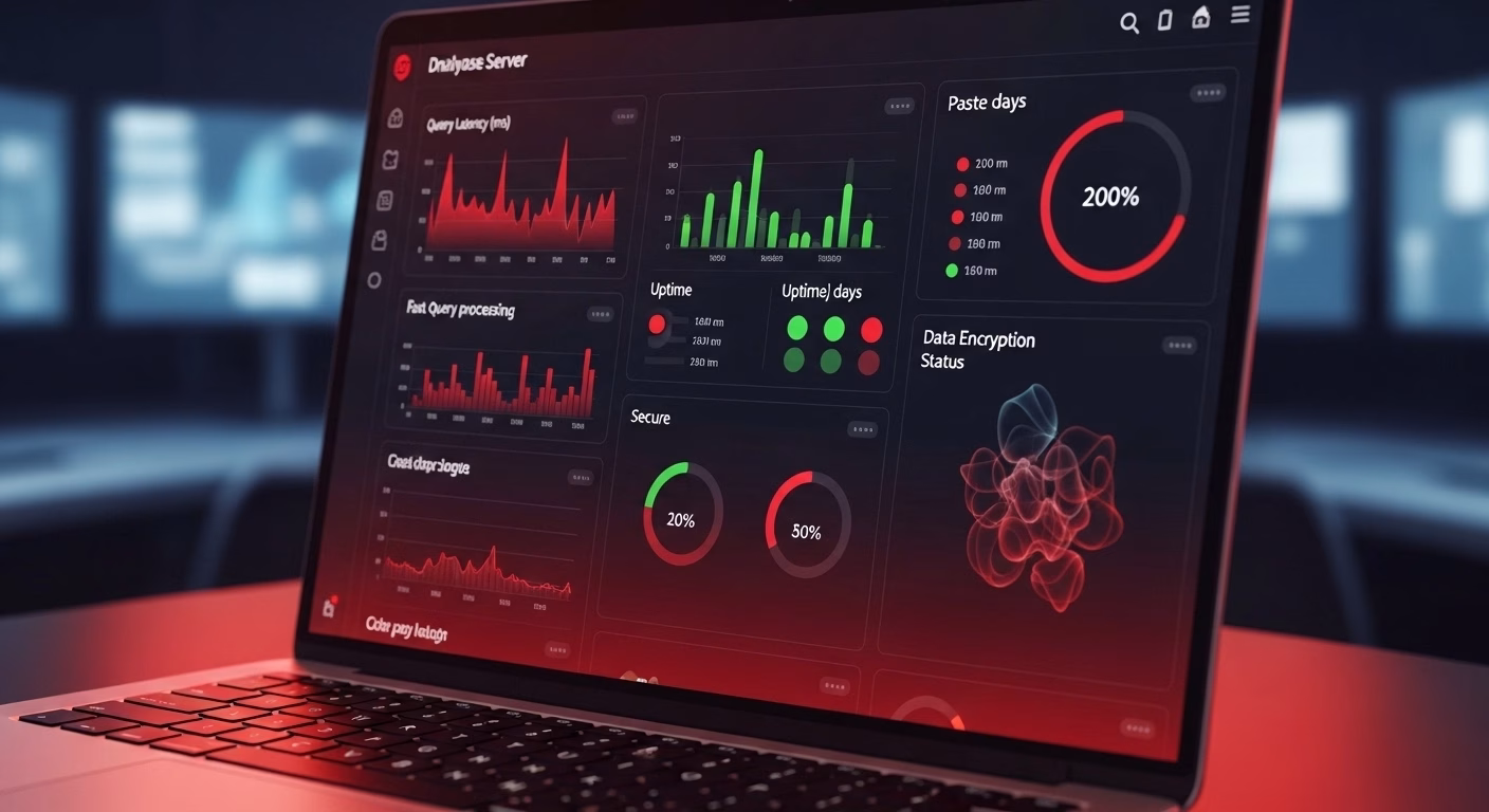 Database server processing data queries with high speed and optimized performance