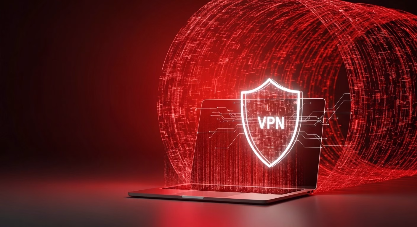 Encrypted data transmission through virtual private network services