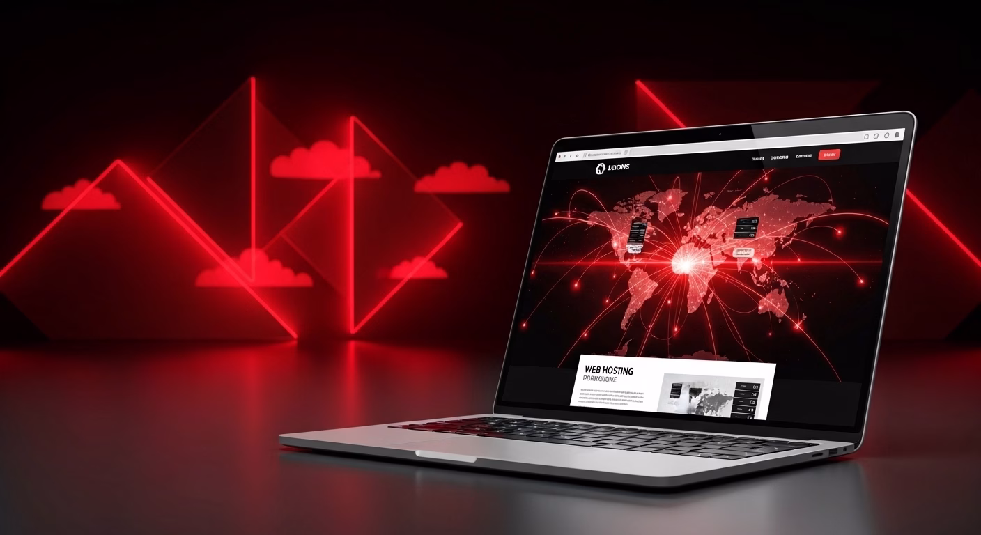 Business website running on secure and scalable web hosting