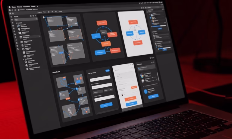 UI UX design dashboard showing user experience optimization