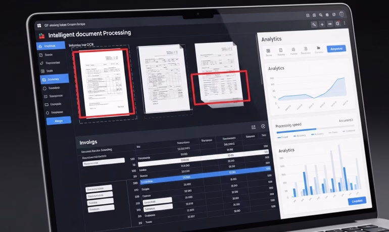 Manual document processing with data entry and paperwork