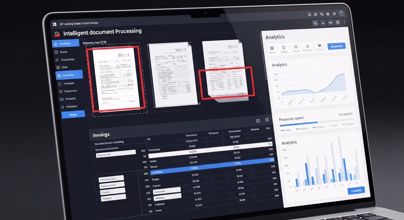Manual document processing with data entry and paperwork