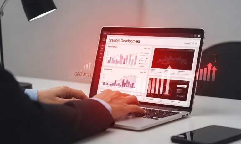 Scalable website architecture with custom web development services and system integrations