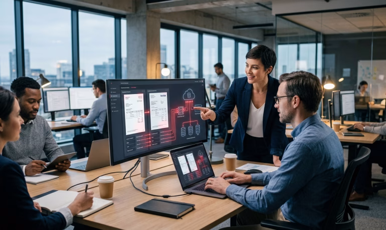 Digital transformation services helping businesses improve workflows and system integration