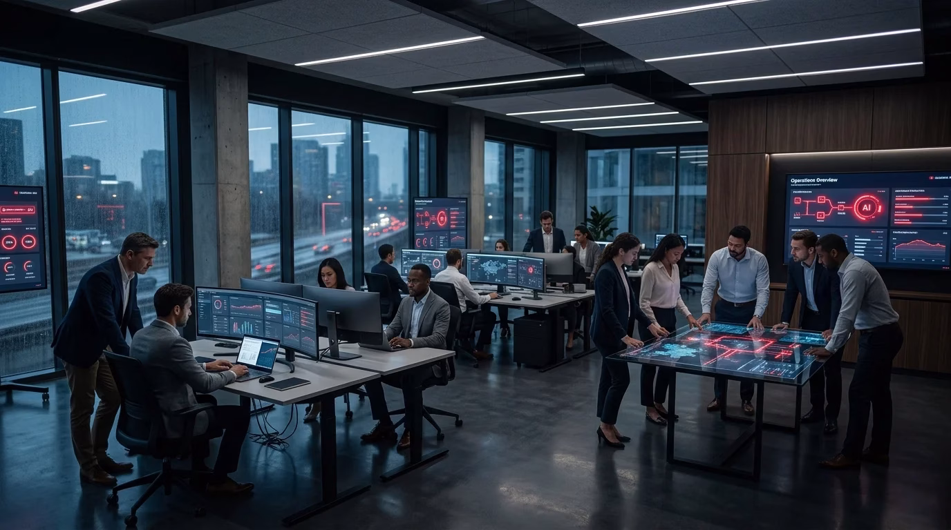 Generative AI automation dashboard helping businesses streamline workflows and customer communication