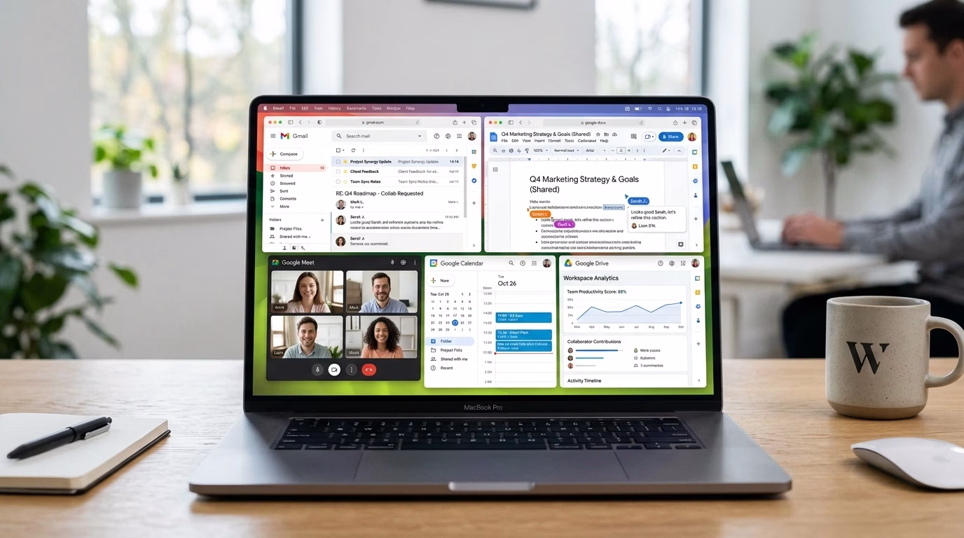 Cloud-based Google Workspace solution for secure business communication and file management