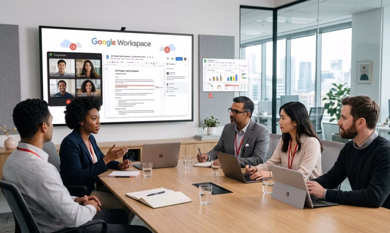 Google Workspace for business improving team collaboration and productivity