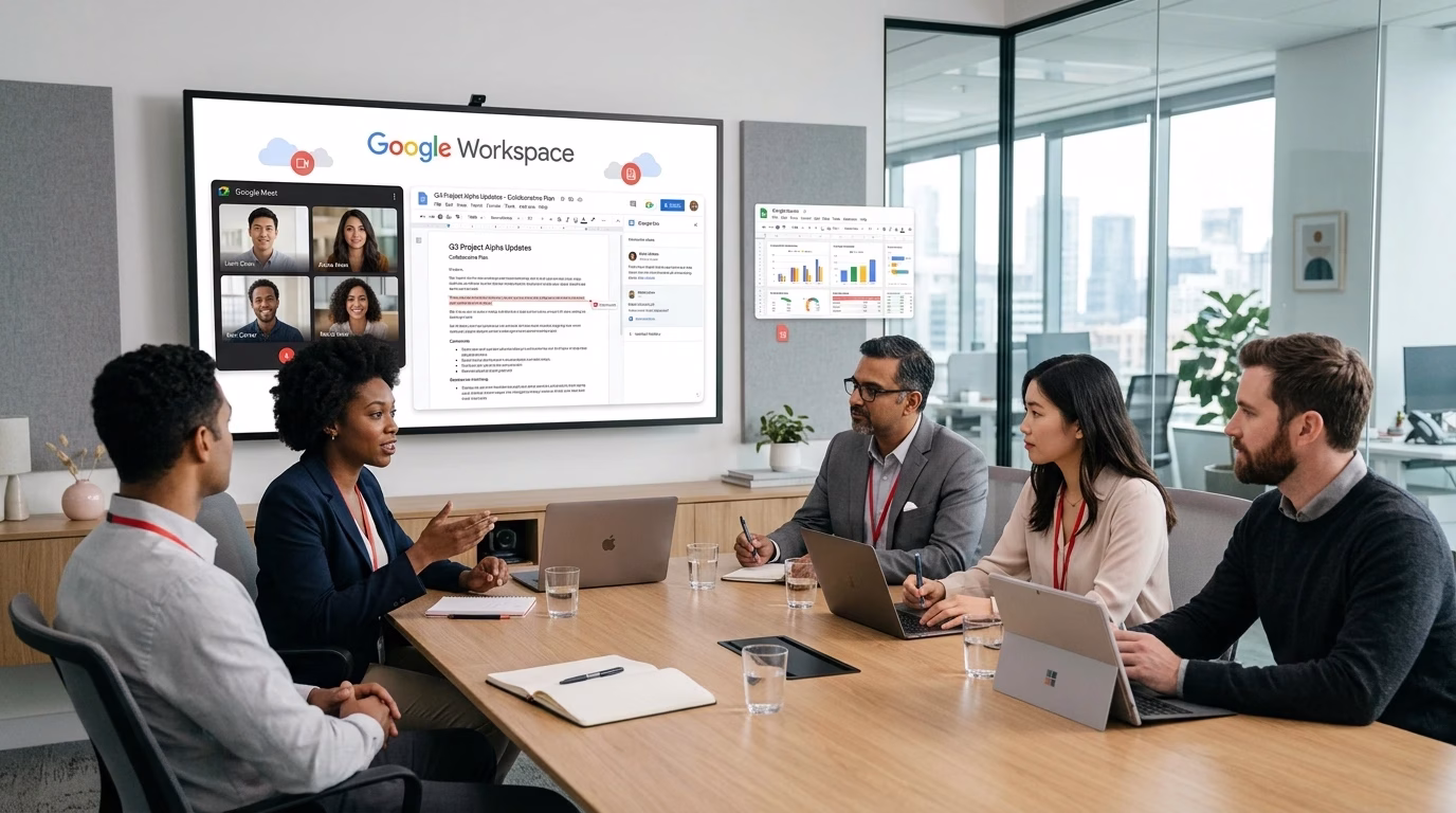 Google Workspace for business improving team collaboration and productivity