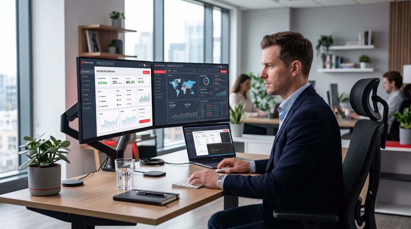 Unlimited web hosting for managing multiple business websites efficiently