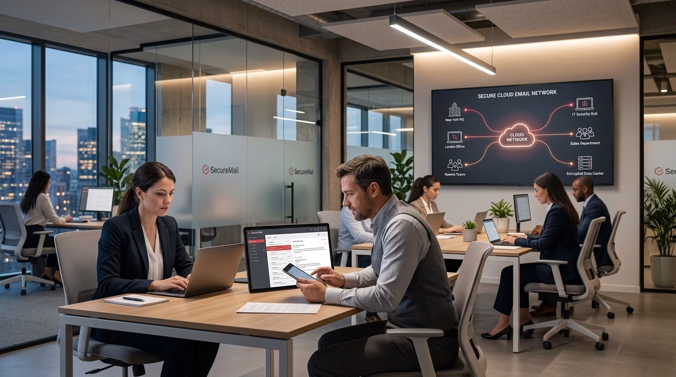 Professional business communication through Rackspace email on secure cloud infrastructure