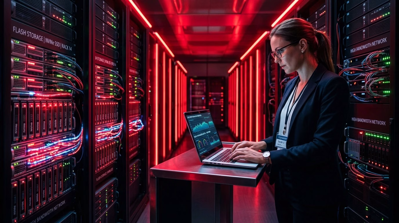 High-performance SSD storage server infrastructure for faster business data processing