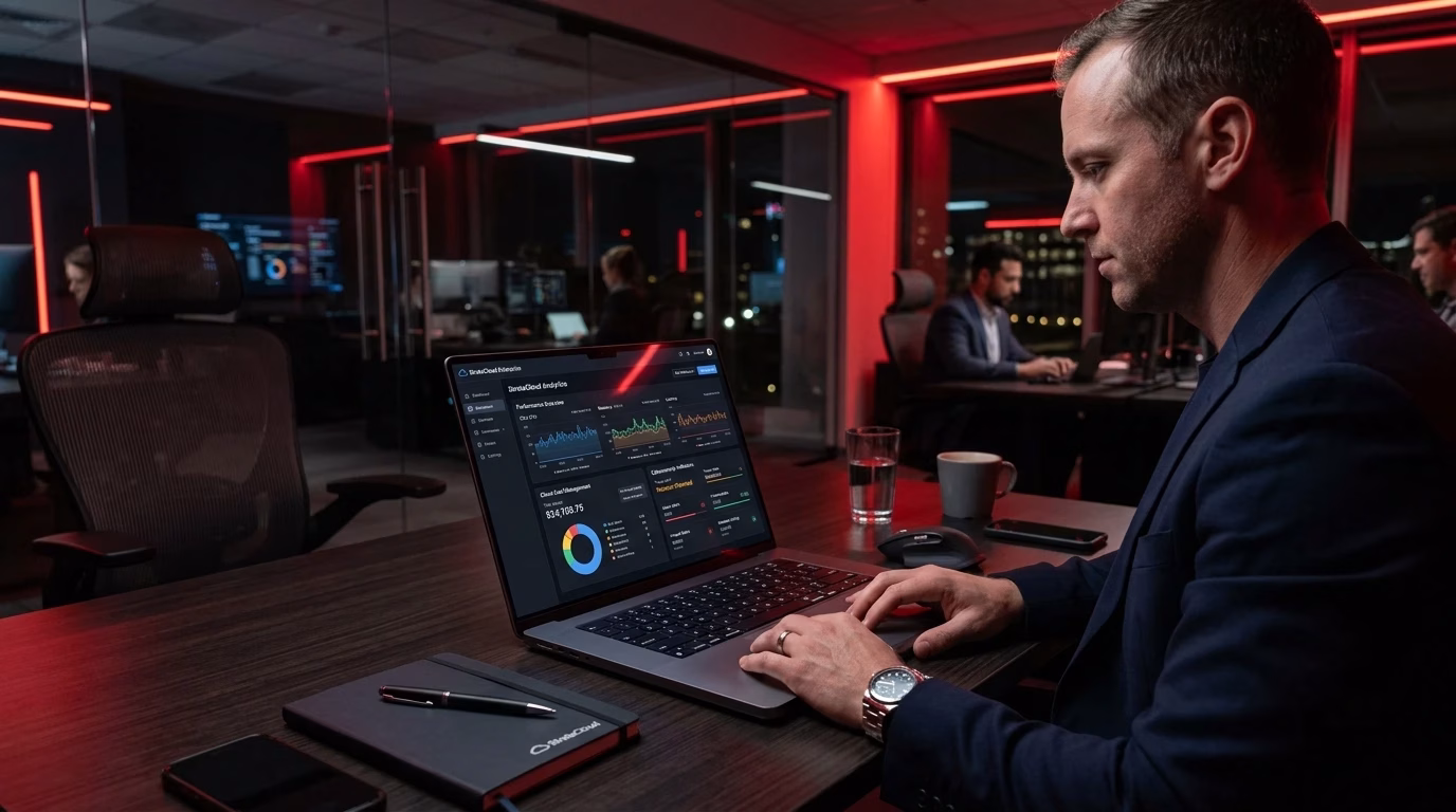 Business cloud services with secure scalable infrastructure and optimized performance