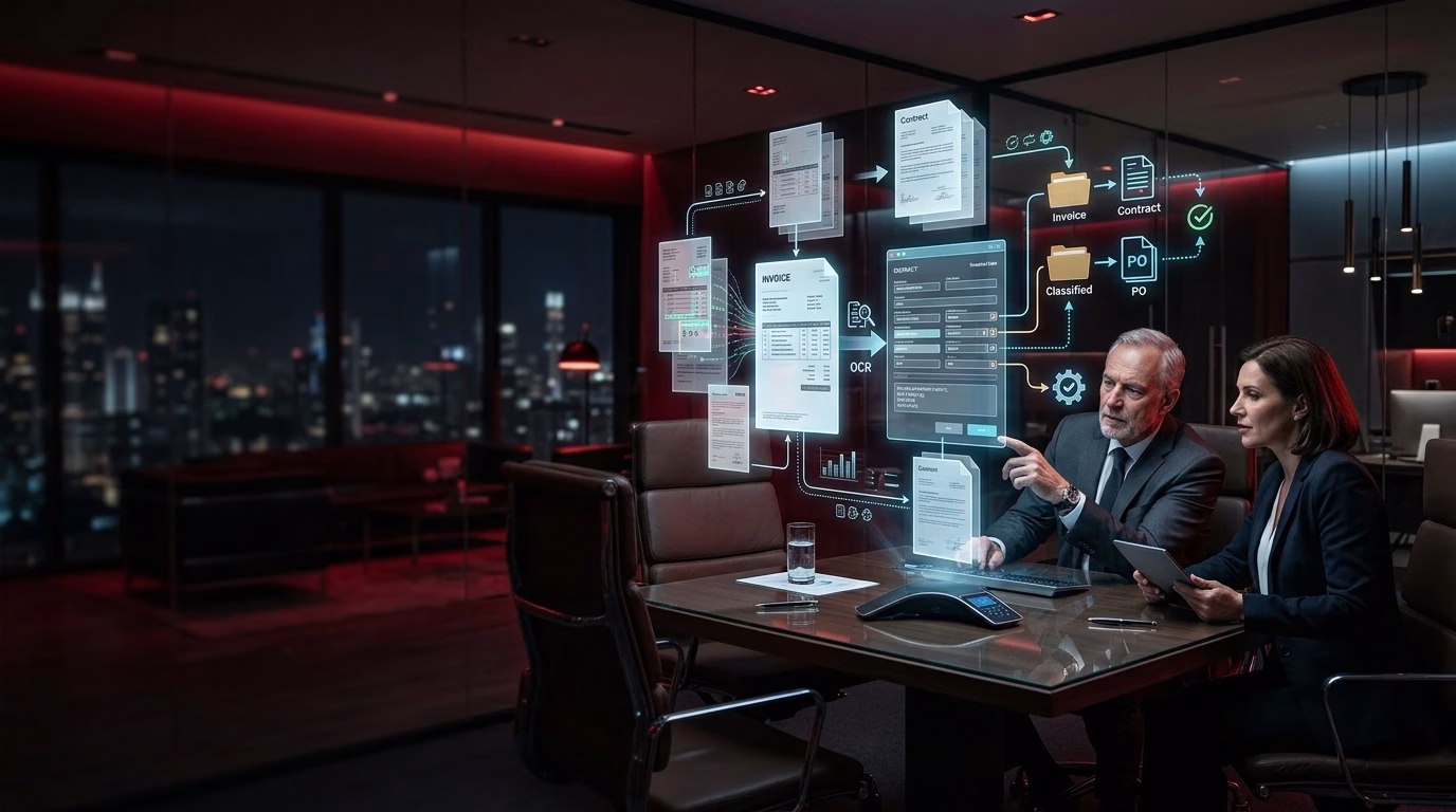 Intelligent Document Processing using AI and OCR to automate invoice and document data extraction