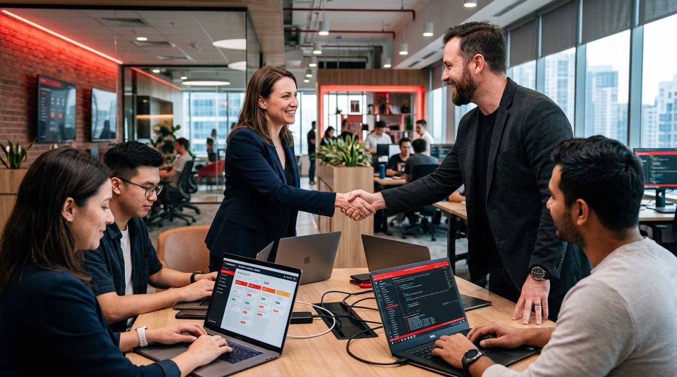 Business and IT teams using staff augmentation to bridge skill gaps and accelerate project delivery.