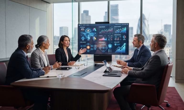 Digital transformation strategy improving business operations through cloud technology and workflow automation
