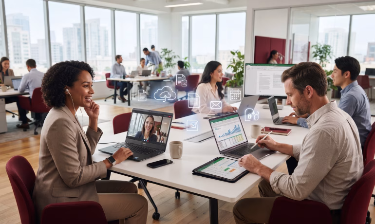Google Workspace for Business in Pakistan helping teams collaborate with Gmail, Google Drive, Docs, Meet, and Calendar