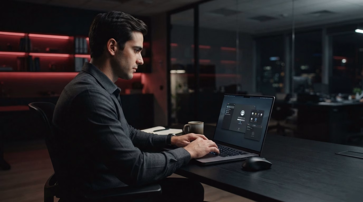 Business professionals securely accessing an RDP Server for remote business operations