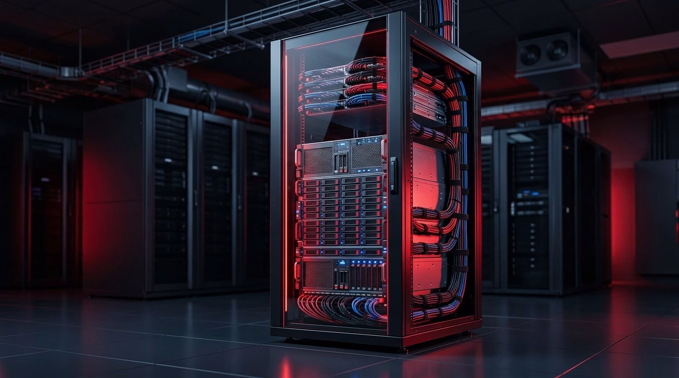 High-performance SSD storage server powering business websites and databases