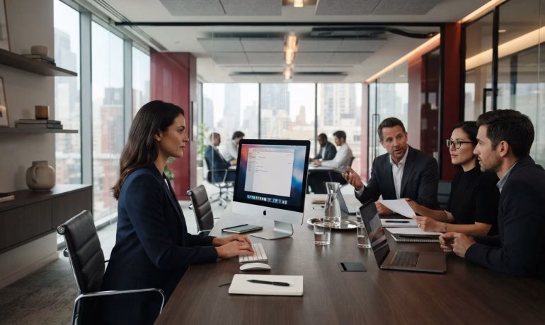Secure business email solution for professional communication and team collaboration