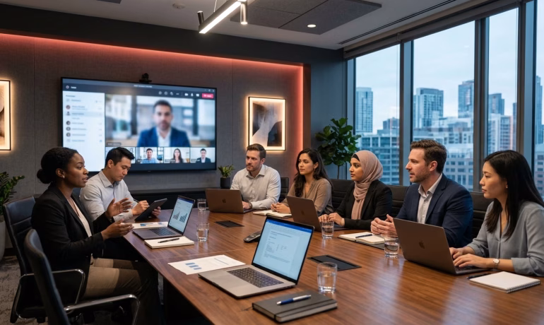 Secure remote employee accessing company systems through a virtual private network in Pakistan