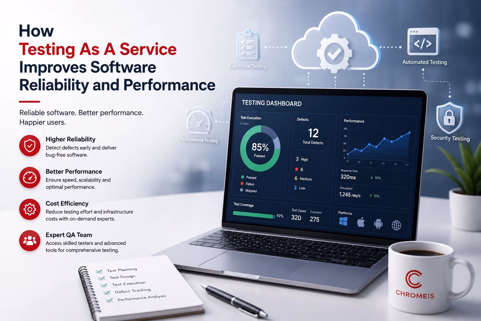 How Testing As A Service Improves Software Reliability and Performance