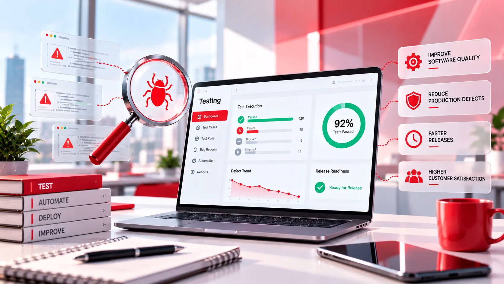 Software Testing Quality Dashboard